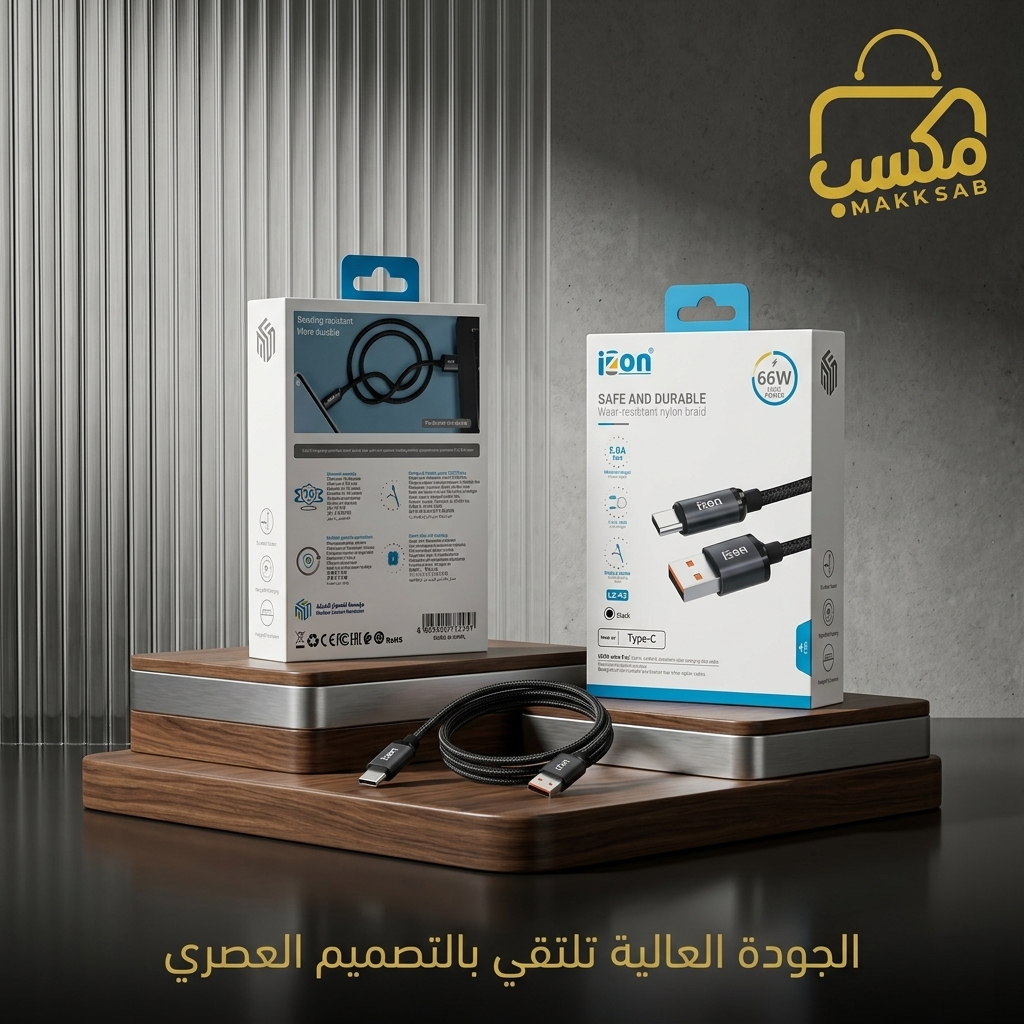 كيبل شحن وبيانات يو إس بي - تايب سي عالي السرعة LZ-43