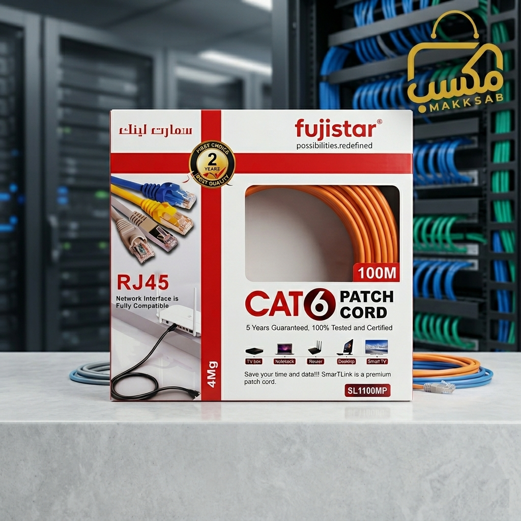 كابل شبكة CAT6 RJ45 بطول 100 متر – SmarTLink SL1100MP